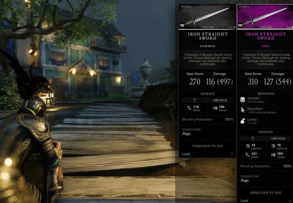 new world gear score